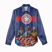 Liberia Flag Day Women Casual Shirt Lone Star Heritage Pride