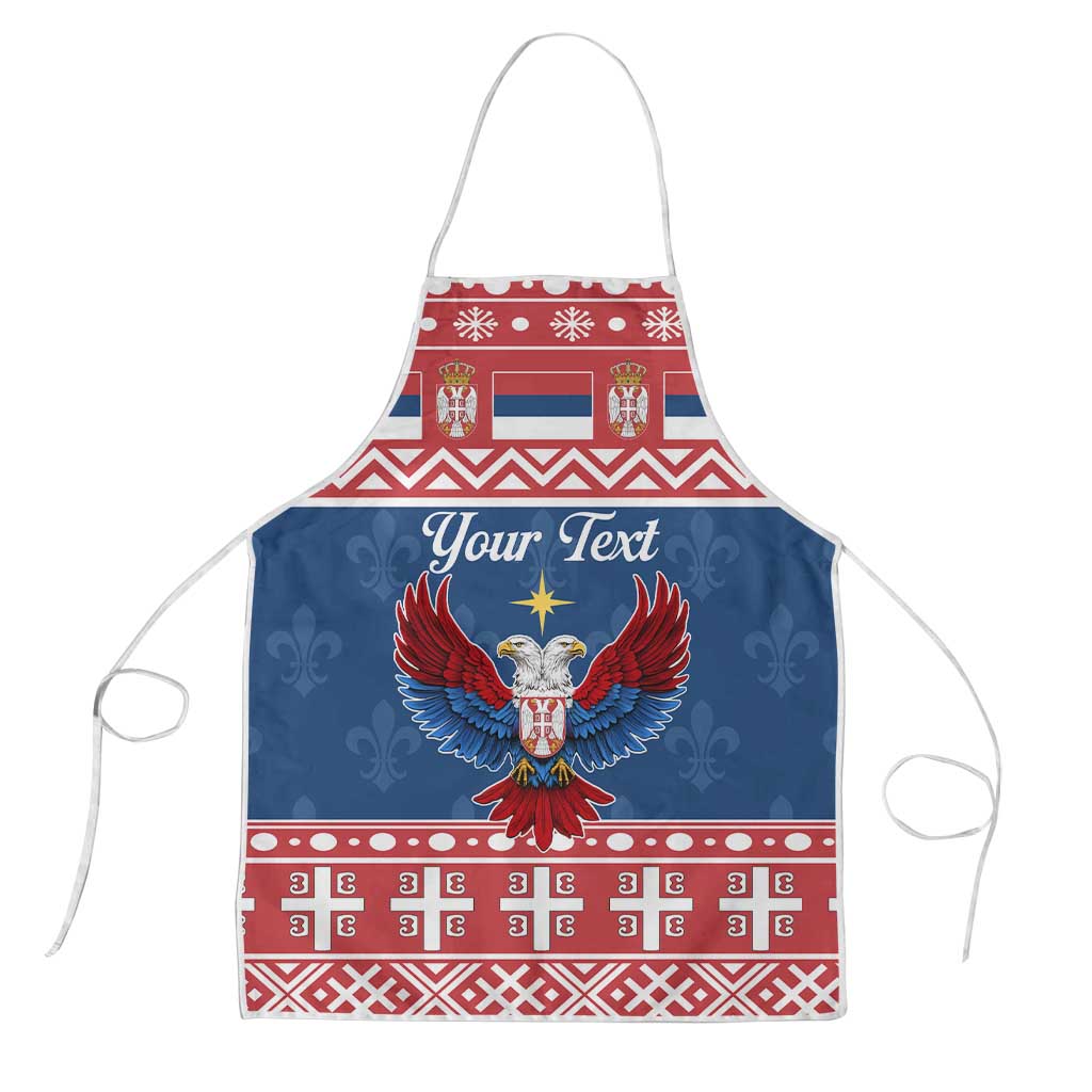 Personalized Serbia Christmas Eagle Apron Srecan Bozic Tee - Wonder Print Shop