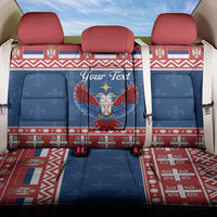 Personalized Serbia Christmas Eagle Back Car Seat Cover Srecan Bozic Tee - Wonder Print Shop