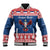Personalized Serbia Christmas Eagle Baseball Jacket Srecan Bozic Tee - Wonder Print Shop