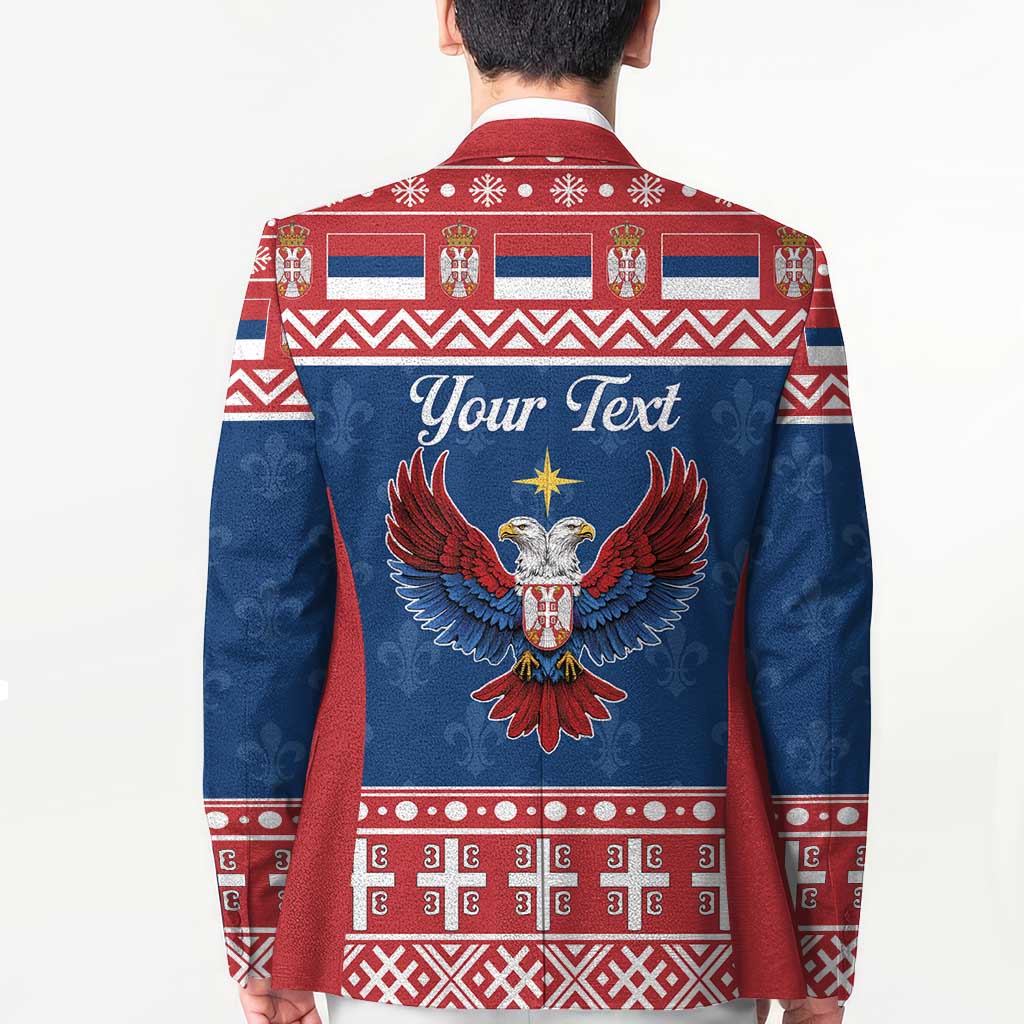 Personalized Serbia Christmas Eagle Blazer Srecan Bozic Tee - Wonder Print Shop