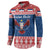 Personalized Serbia Christmas Eagle Button Sweatshirt Srecan Bozic Tee - Wonder Print Shop