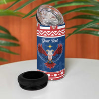 Personalized Serbia Christmas Eagle 4 in 1 Can Cooler Tumbler Srecan Bozic Tee - Wonder Print Shop
