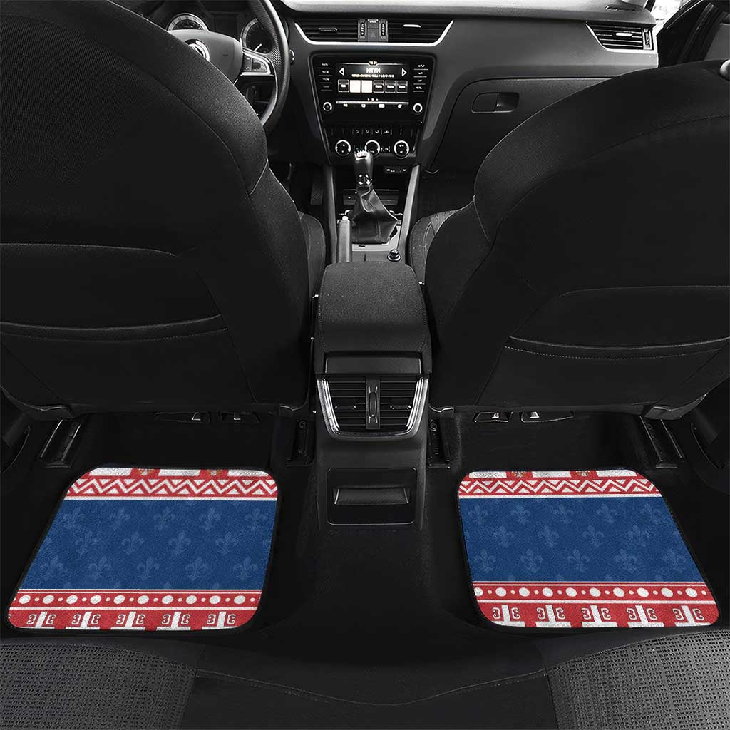 Personalized Serbia Christmas Eagle Car Mats Srecan Bozic Tee - Wonder Print Shop