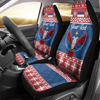 Personalized Serbia Christmas Eagle Car Seat Cover Srecan Bozic Tee - Wonder Print Shop