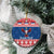 Personalized Serbia Christmas Eagle Ceramic Ornament Srecan Bozic Tee - Wonder Print Shop