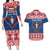 Personalized Serbia Christmas Eagle Couples Matching Long Sleeve Bodycon Dress and Hawaiian Shirt Srecan Bozic Tee - Wonder Print Shop