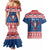 Personalized Serbia Christmas Eagle Couples Matching Mermaid Dress and Hawaiian Shirt Srecan Bozic Tee - Wonder Print Shop