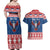 Personalized Serbia Christmas Eagle Couples Matching Off Shoulder Maxi Dress and Hawaiian Shirt Srecan Bozic Tee - Wonder Print Shop