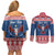 Personalized Serbia Christmas Eagle Couples Matching Off Shoulder Short Dress and Long Sleeve Button Shirt Srecan Bozic Tee - Wonder Print Shop