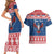 Personalized Serbia Christmas Eagle Couples Matching Short Sleeve Bodycon Dress and Hawaiian Shirt Srecan Bozic Tee - Wonder Print Shop