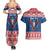 Personalized Serbia Christmas Eagle Couples Matching Summer Maxi Dress and Hawaiian Shirt Srecan Bozic Tee - Wonder Print Shop