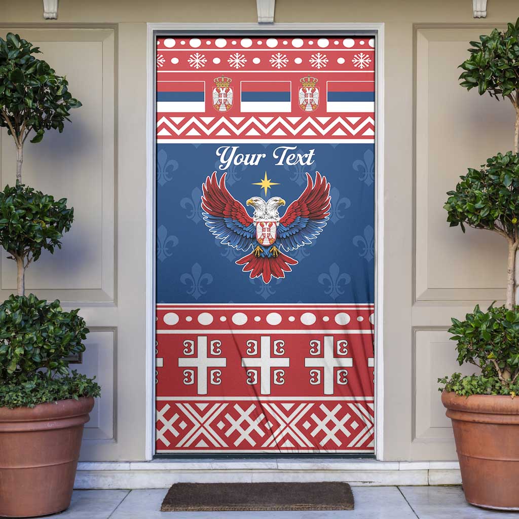 Personalized Serbia Christmas Eagle Door Cover Srecan Bozic Tee - Wonder Print Shop