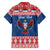 Personalized Serbia Christmas Eagle Family Matching Off Shoulder Maxi Dress and Hawaiian Shirt Srecan Bozic Tee - Wonder Print Shop