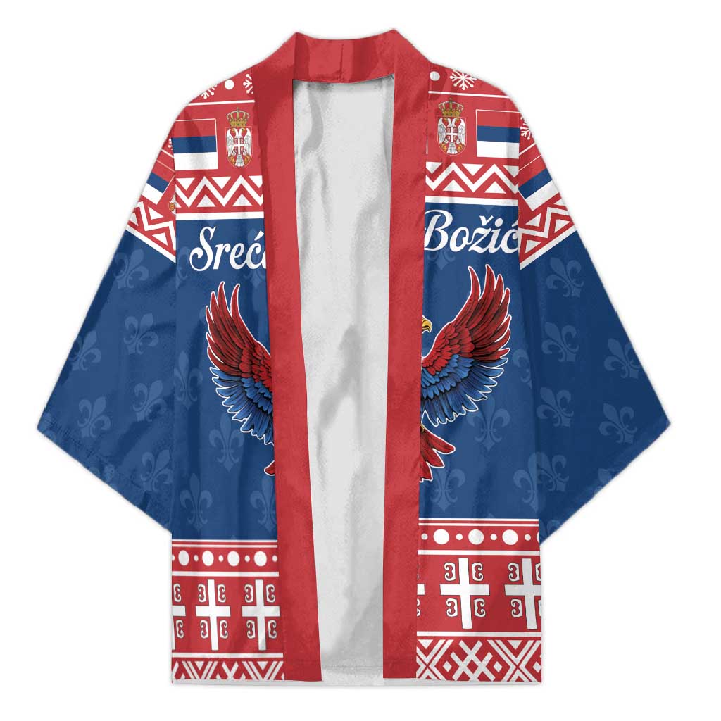 Personalized Serbia Christmas Eagle Kimono Srecan Bozic Tee - Wonder Print Shop