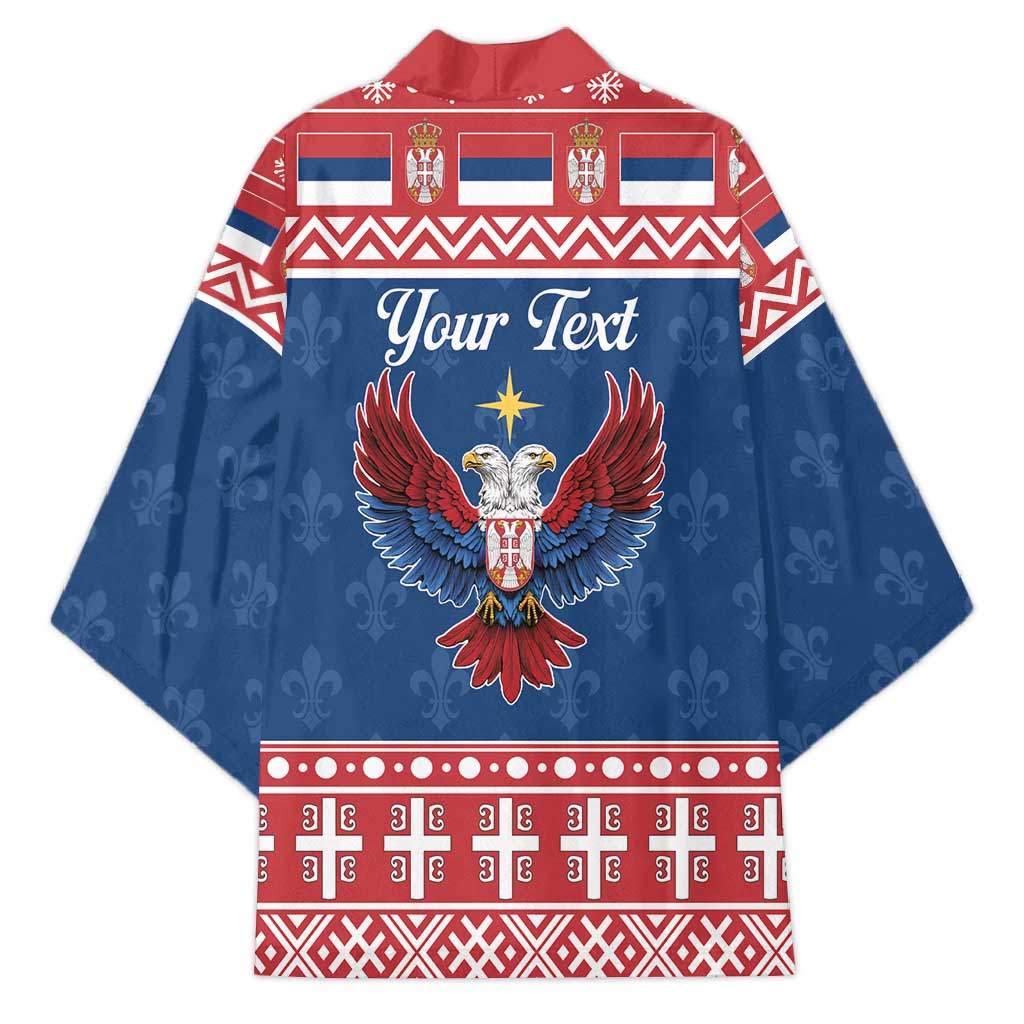 Personalized Serbia Christmas Eagle Kimono Srecan Bozic Tee - Wonder Print Shop