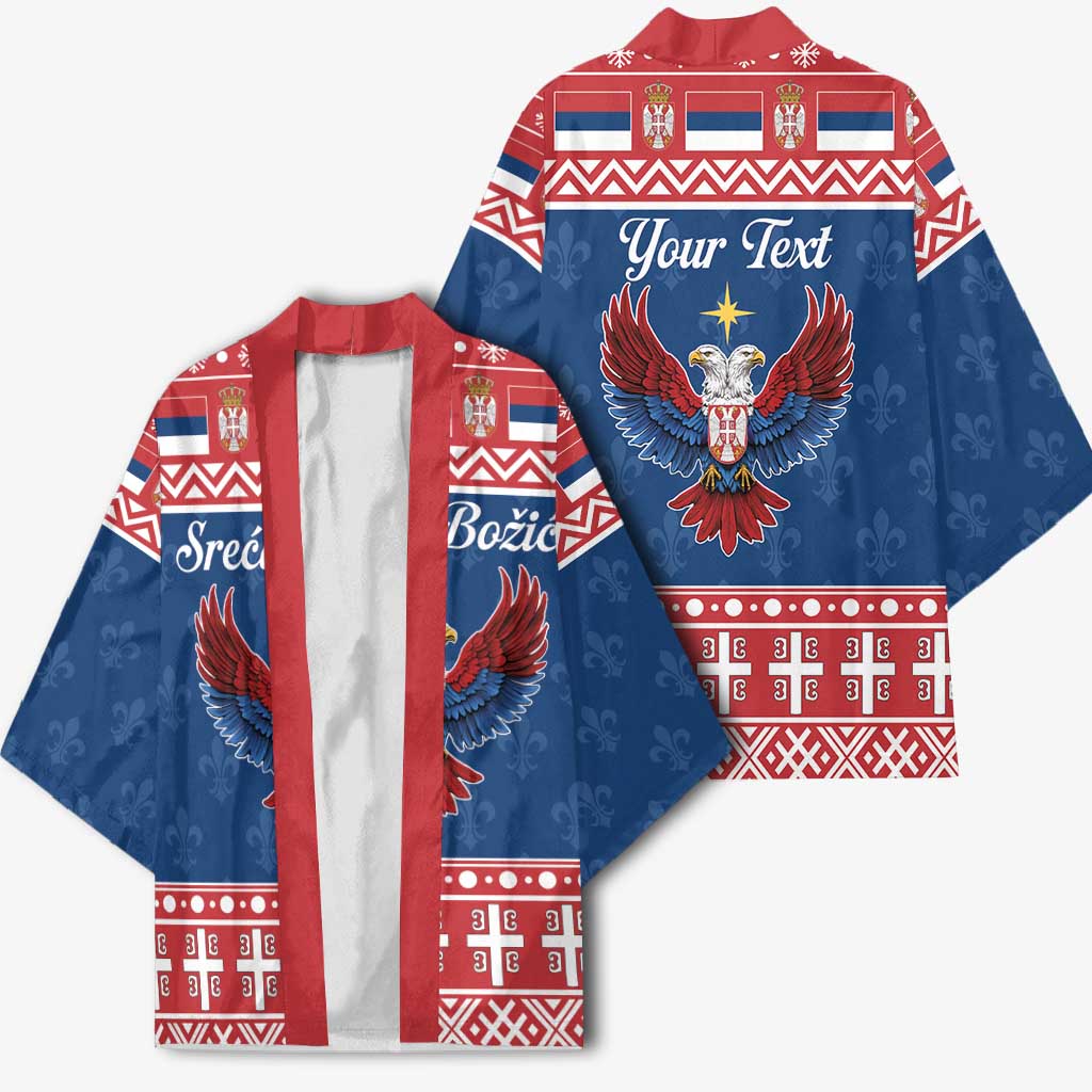 Personalized Serbia Christmas Eagle Kimono Srecan Bozic Tee - Wonder Print Shop