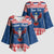Personalized Serbia Christmas Eagle Kimono Sleeve Blouse Srecan Bozic Tee - Wonder Print Shop