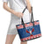 Personalized Serbia Christmas Eagle Leather Tote Bag Srecan Bozic Tee - Wonder Print Shop