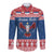 Personalized Serbia Christmas Eagle Long Sleeve Button Shirt Srecan Bozic Tee - Wonder Print Shop