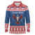 Personalized Serbia Christmas Eagle Long Sleeve Polo Shirt Srecan Bozic Tee - Wonder Print Shop