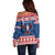Personalized Serbia Christmas Eagle Off Shoulder Sweater Srecan Bozic Tee - Wonder Print Shop