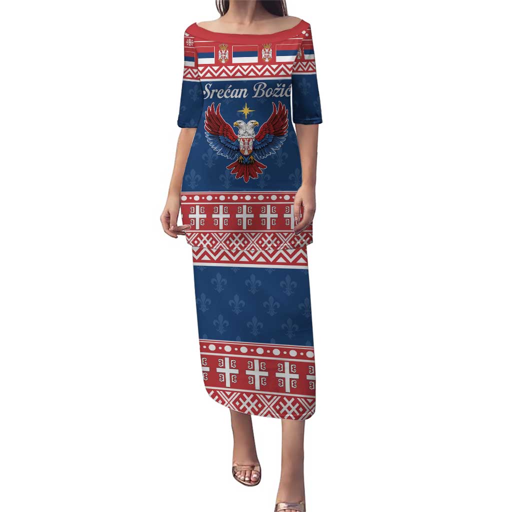 Personalized Serbia Christmas Eagle Puletasi Srecan Bozic Tee - Wonder Print Shop