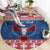 Personalized Serbia Christmas Eagle Round Carpet Srecan Bozic Tee - Wonder Print Shop