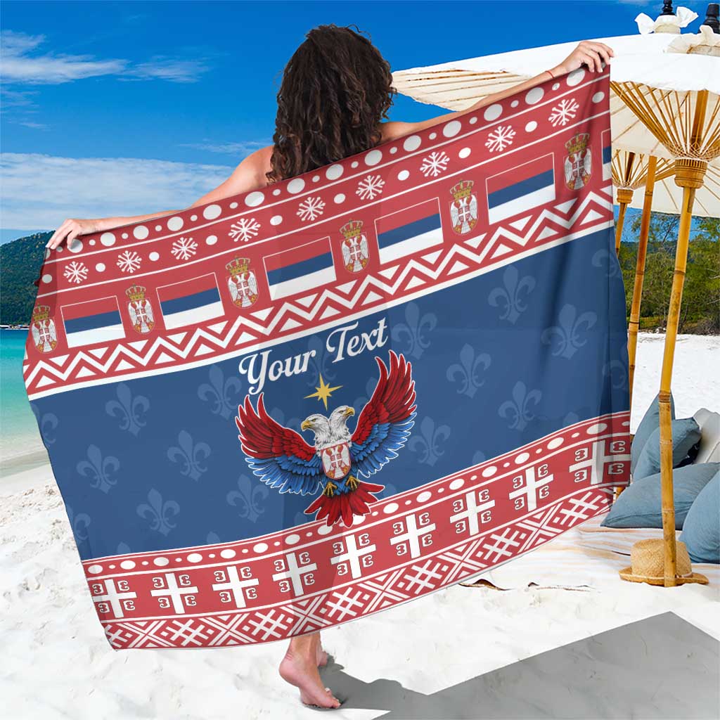 Personalized Serbia Christmas Eagle Sarong Srecan Bozic Tee - Wonder Print Shop