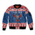 Personalized Serbia Christmas Eagle Sleeve Zip Bomber Jacket Srecan Bozic Tee - Wonder Print Shop