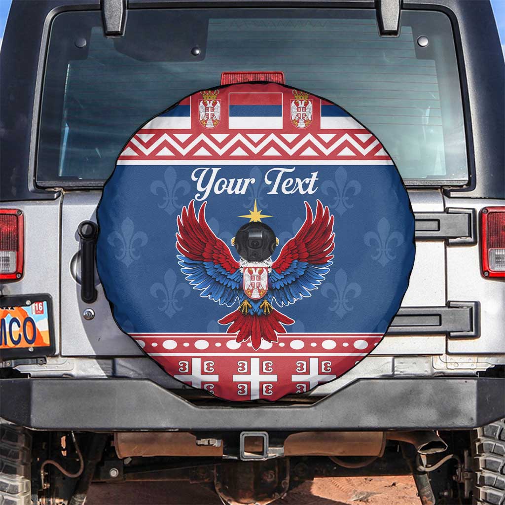 Personalized Serbia Christmas Eagle Spare Tire Cover Srecan Bozic Tee - Wonder Print Shop