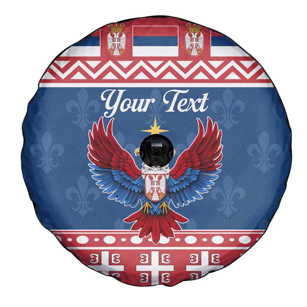 Personalized Serbia Christmas Eagle Spare Tire Cover Srecan Bozic Tee - Wonder Print Shop