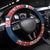 Serbia Christmas Eagle Steering Wheel Cover Srecan Bozic Tee - Wonder Print Shop