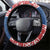 Serbia Christmas Eagle Steering Wheel Cover Srecan Bozic Tee - Wonder Print Shop