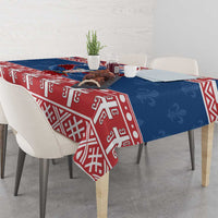 Personalized Serbia Christmas Eagle Tablecloth Srecan Bozic Tee - Wonder Print Shop