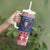 Personalized Serbia Christmas Eagle Tumbler With Handle Srecan Bozic Tee - Wonder Print Shop