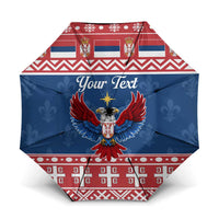 Personalized Serbia Christmas Eagle Umbrella Srecan Bozic Tee - Wonder Print Shop