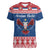 Personalized Serbia Christmas Eagle Women V-Neck T-Shirt Srecan Bozic Tee - Wonder Print Shop