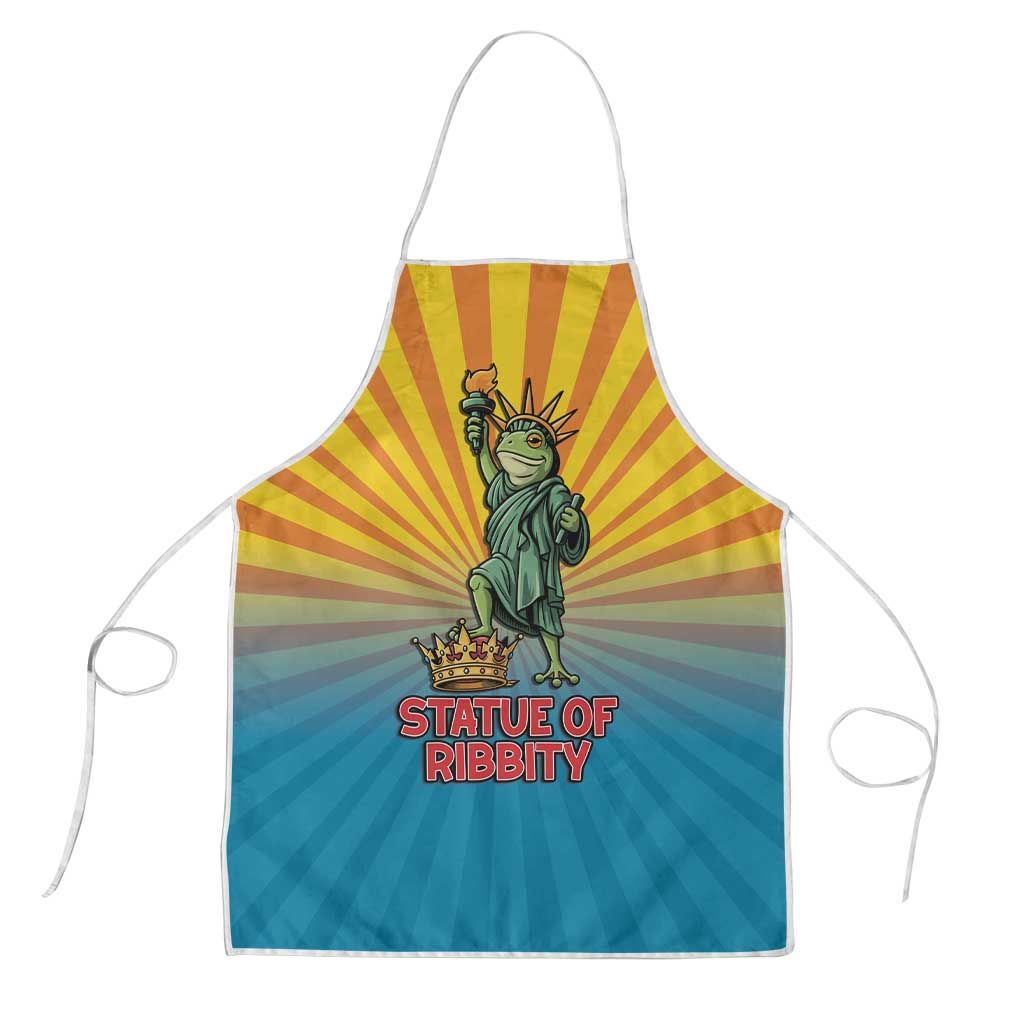 Lady Liberty Portland Frog Apron Frog Protest No Kings In America - Wonder Print Shop