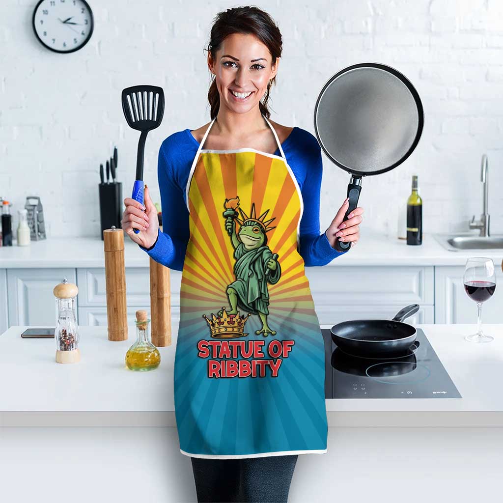 Lady Liberty Portland Frog Apron Frog Protest No Kings In America - Wonder Print Shop