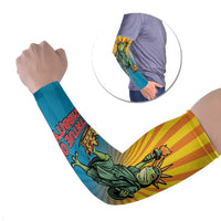 Lady Liberty Portland Frog Arm Sleeves Frog Protest No Kings In America - Wonder Print Shop