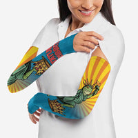 Lady Liberty Portland Frog Arm Sleeves Frog Protest No Kings In America - Wonder Print Shop