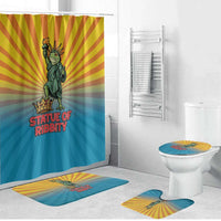 Lady Liberty Portland Frog Bathroom Set Frog Protest No Kings In America - Wonder Print Shop