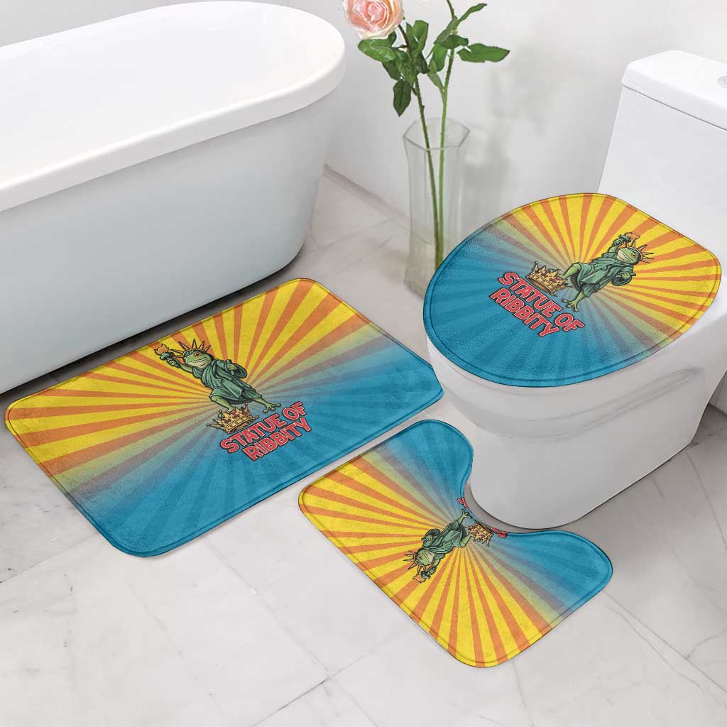 Lady Liberty Portland Frog Bathroom Set Frog Protest No Kings In America - Wonder Print Shop