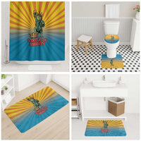 Lady Liberty Portland Frog Bathroom Set Frog Protest No Kings In America - Wonder Print Shop