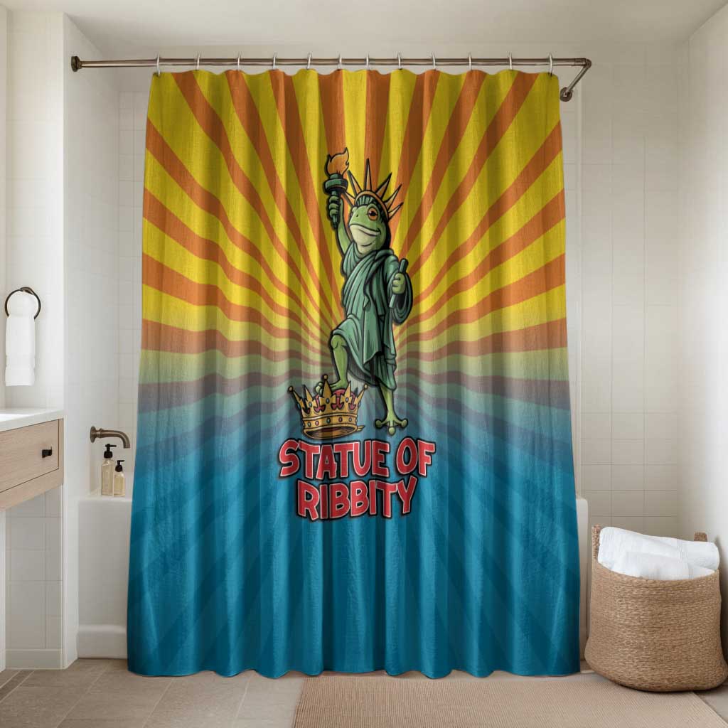 Lady Liberty Portland Frog Bathroom Set Frog Protest No Kings In America - Wonder Print Shop