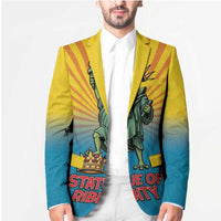 Lady Liberty Portland Frog Blazer Frog Protest No Kings In America - Wonder Print Shop
