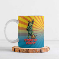 Lady Liberty Portland Frog Ceramic Mug Frog Protest No Kings In America - Wonder Print Shop