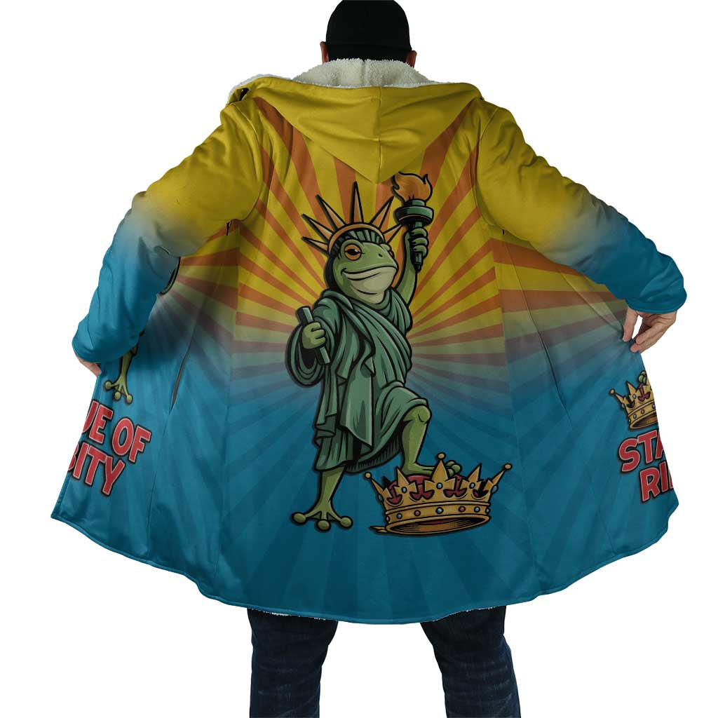 Lady Liberty Portland Frog Cloak Frog Protest No Kings In America - Wonder Print Shop