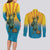 Lady Liberty Portland Frog Couples Matching Long Sleeve Bodycon Dress and Long Sleeve Button Shirt Frog Protest No Kings In America - Wonder Print Shop